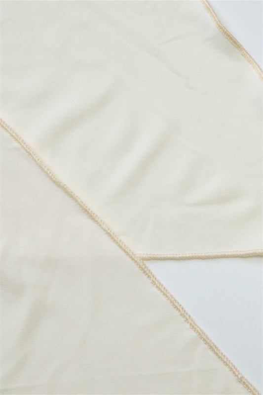
                      
                        Plunge Neck Light Yellow Side Twist Long Dress
                      
                    
