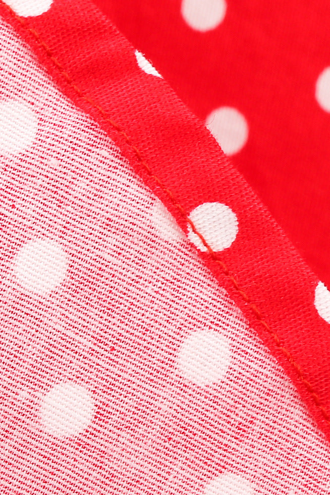 Red 1950s Polka Dots Halter Big Swing Dress PollyBoutique Red 1950s Polka Dots Halter Big Swing Dress PollyBoutique