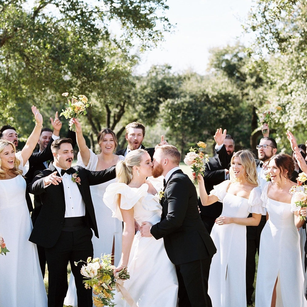 
                      
                        Short Sleeves White Chiffon Bridesmaid Dress
                      
                    