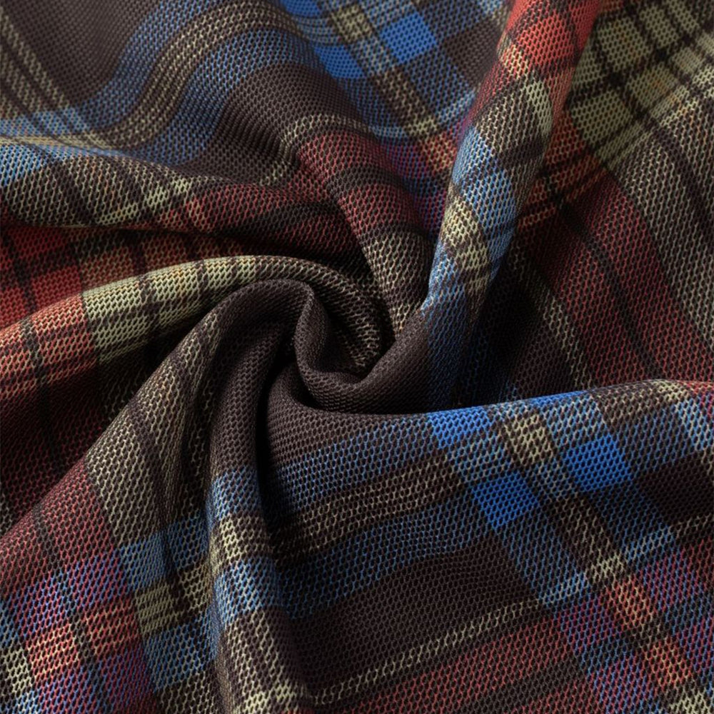 
                      
                        Spaghetti Straps Brown Plaid Sheath Long Dress
                      
                    