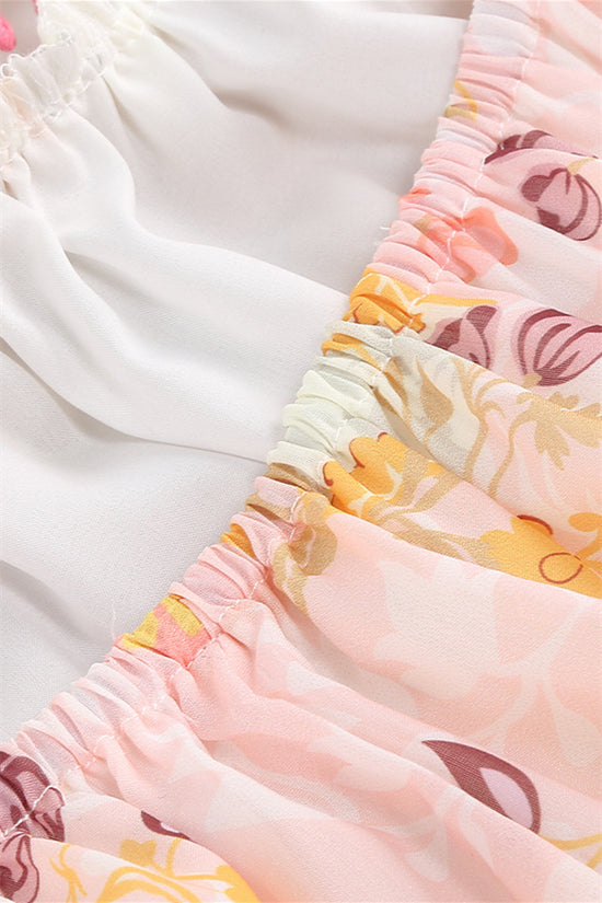 3D Flower Spaghetti Straps A Line  Short Party Dress main image 0