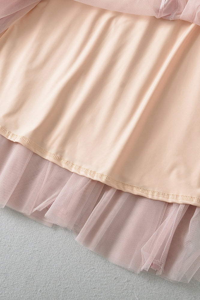 
                      
                        Spaghetti Straps Light Pink Floral Print Long Dress
                      
                    