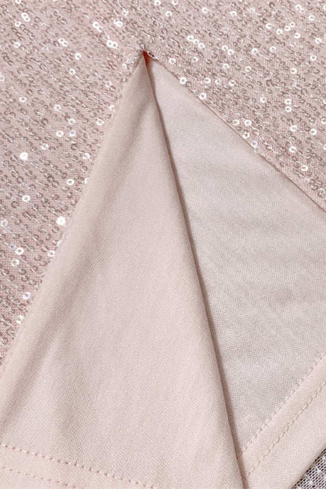 
                      
                        Spaghetti Straps Light Pink Sequin Column Long Dress
                      
                    