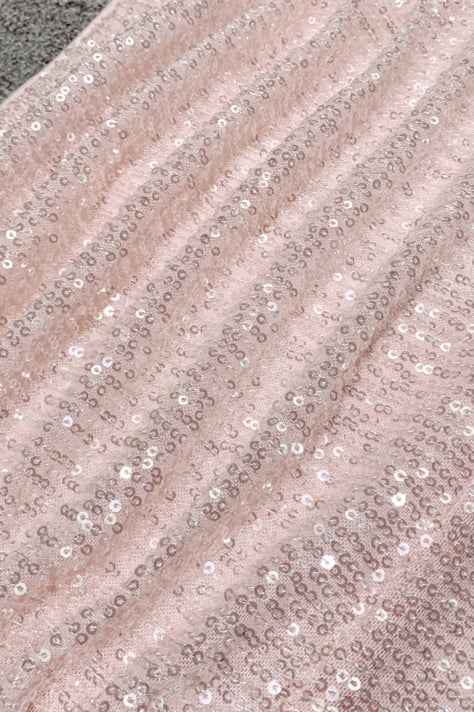 
                      
                        Spaghetti Straps Light Pink Sequin Column Long Dress
                      
                    