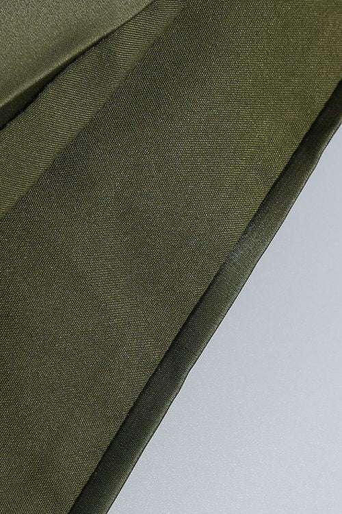 
                      
                        Spaghetti Straps Olive Green Ruched Short Dress
                      
                    