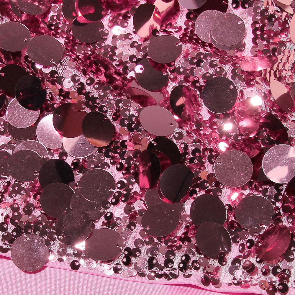 
                      
                        Spaghetti Straps Pink Sequin Bodycon Short Dress
                      
                    