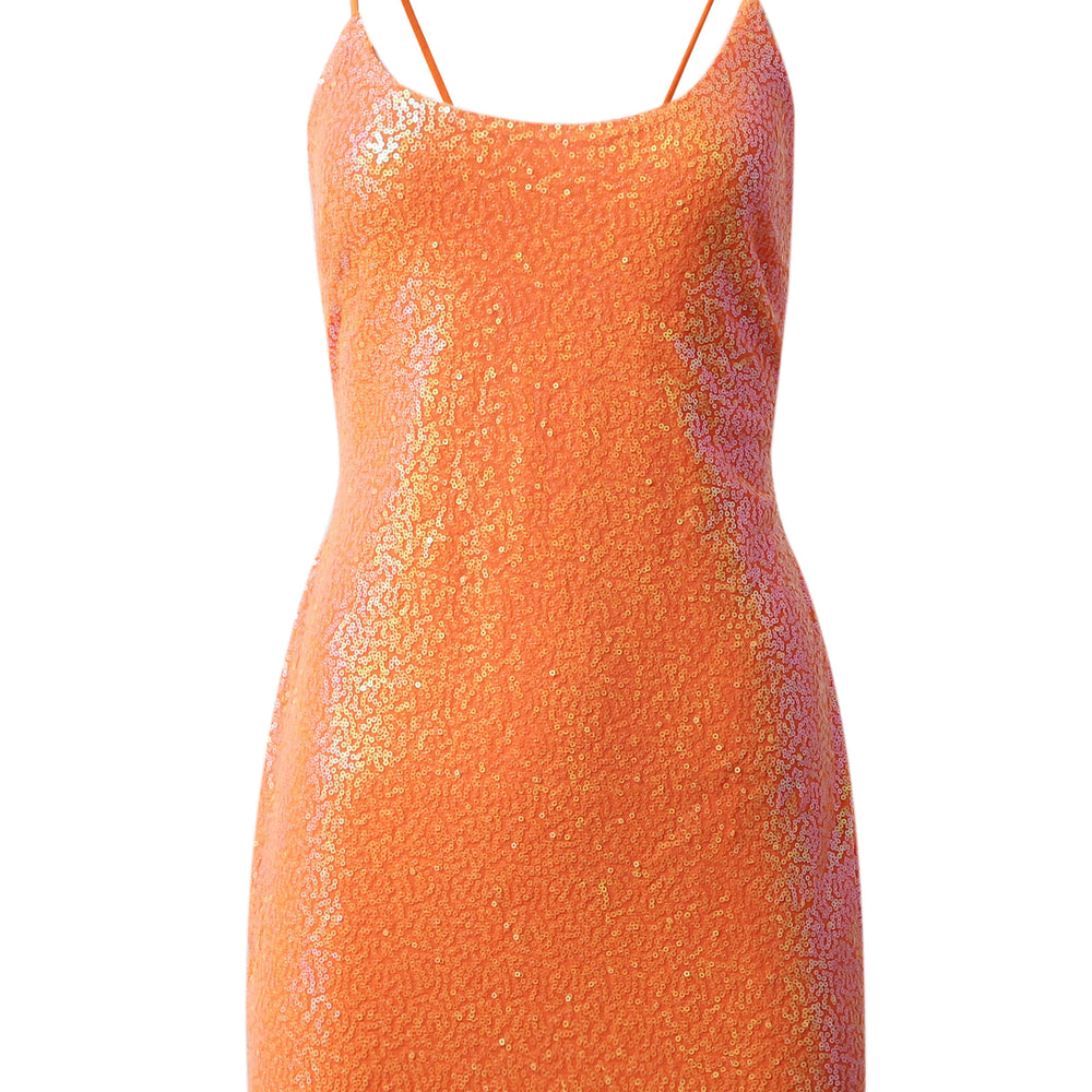 
                      
                        Spaghetti Straps Purple Sequin Short Dress
                      
                    