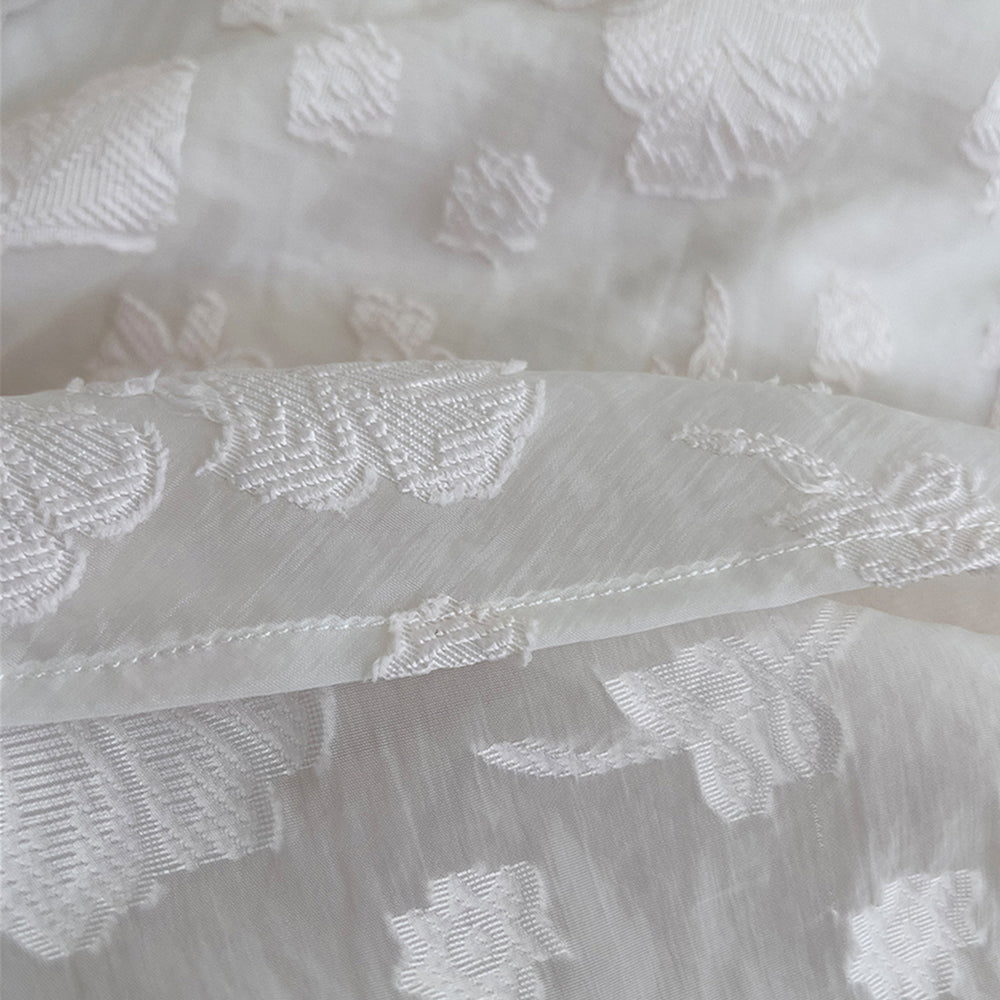 
                      
                        Spaghetti Straps White Jacquard Long Dress
                      
                    