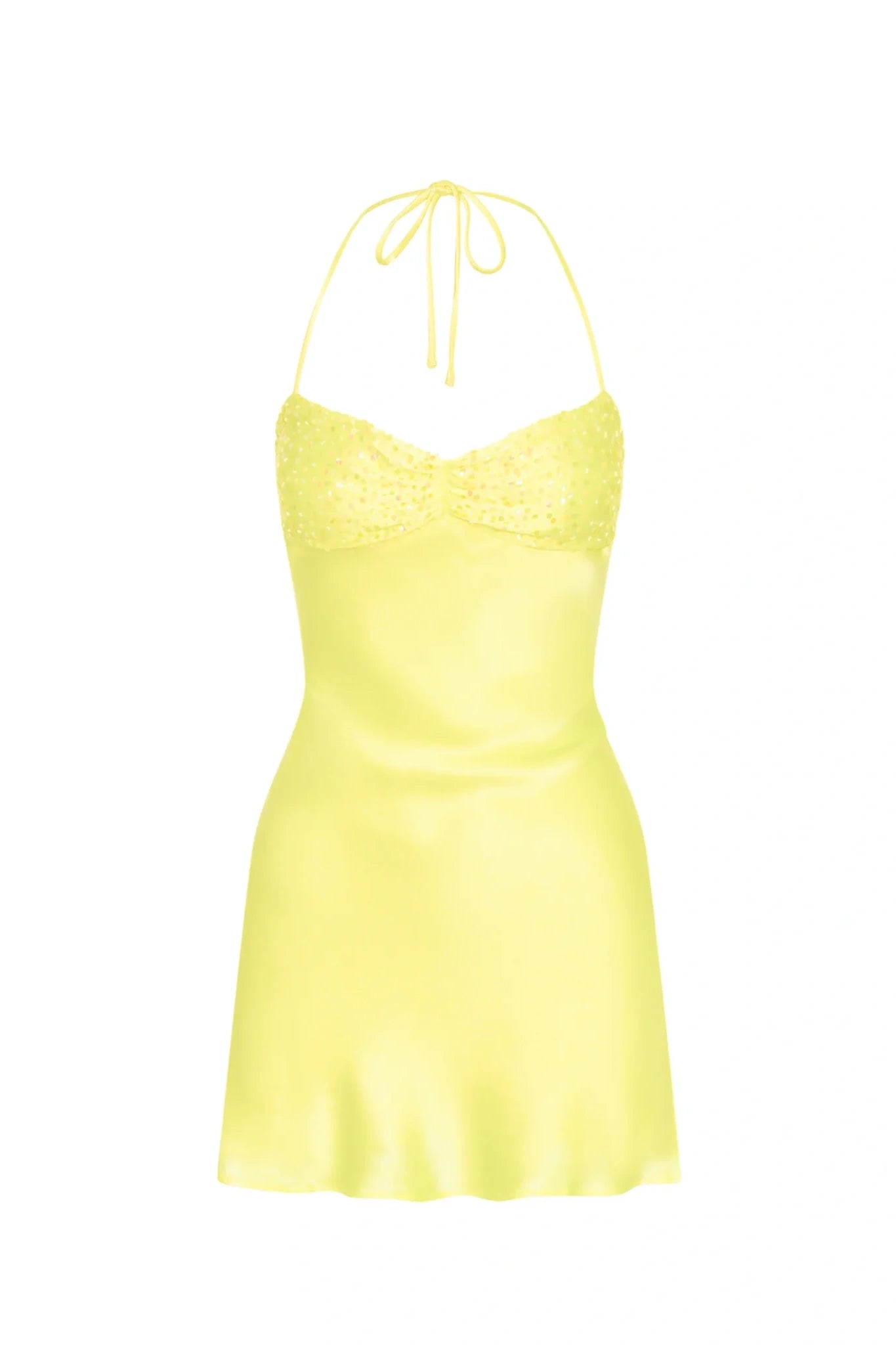 Spaghetti Straps Purple A-line Short Dress with Sequins
