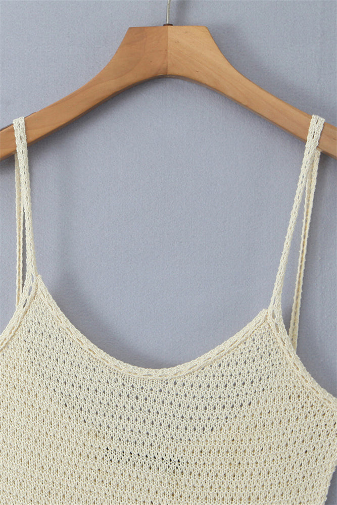 
                      
                        U-Neck Apricot Ruffled Hem Knit Short Dress
                      
                    