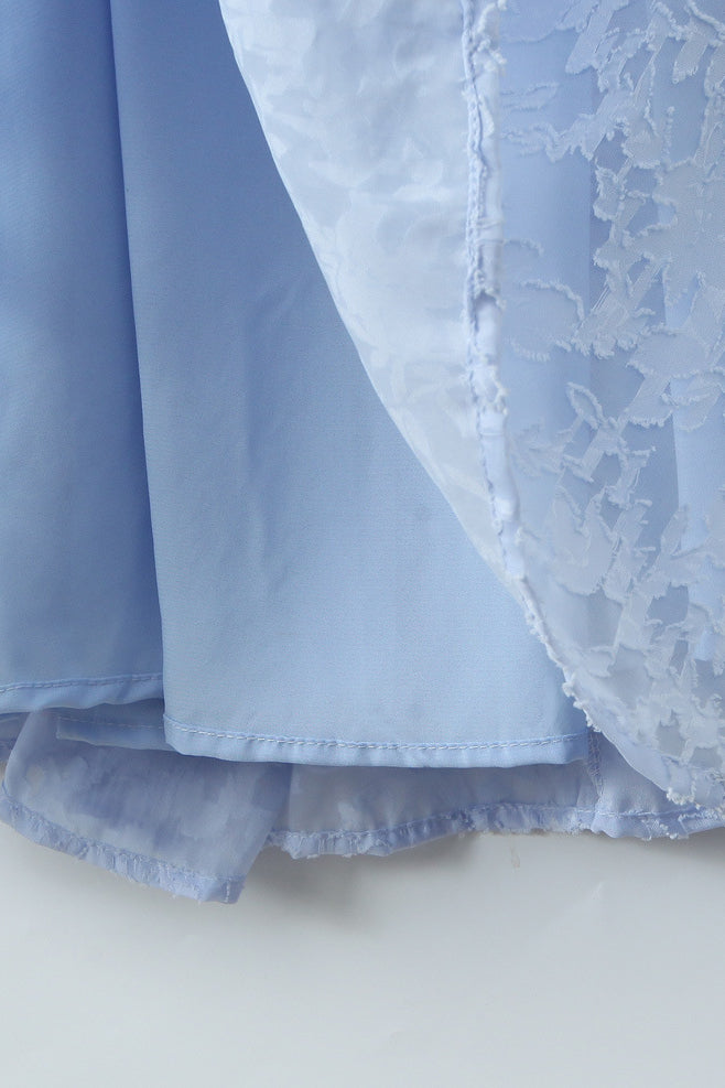 
                      
                        Square Neck Blue Mermaid Lace Long Dress
                      
                    