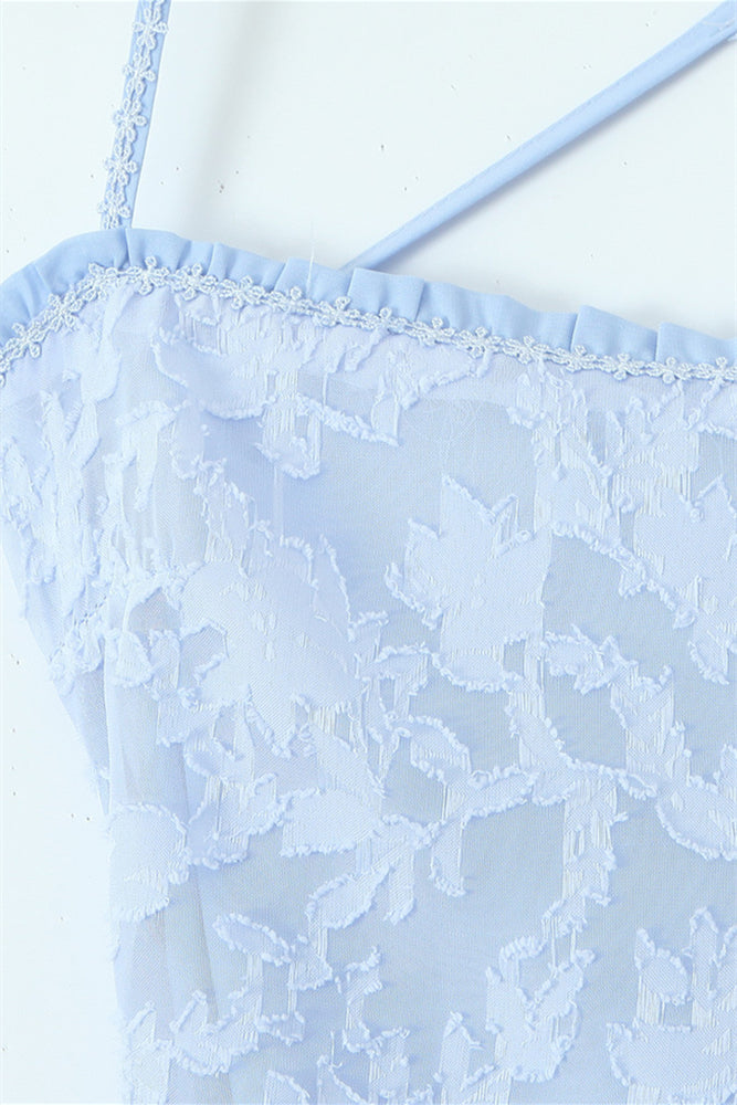 
                      
                        Square Neck Blue Mermaid Lace Long Dress
                      
                    