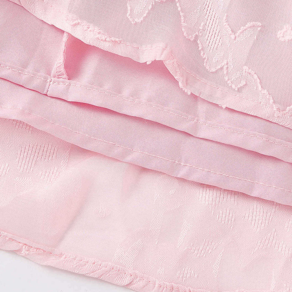 
                      
                        Square Neck Pink Backless A-line Short Dress
                      
                    