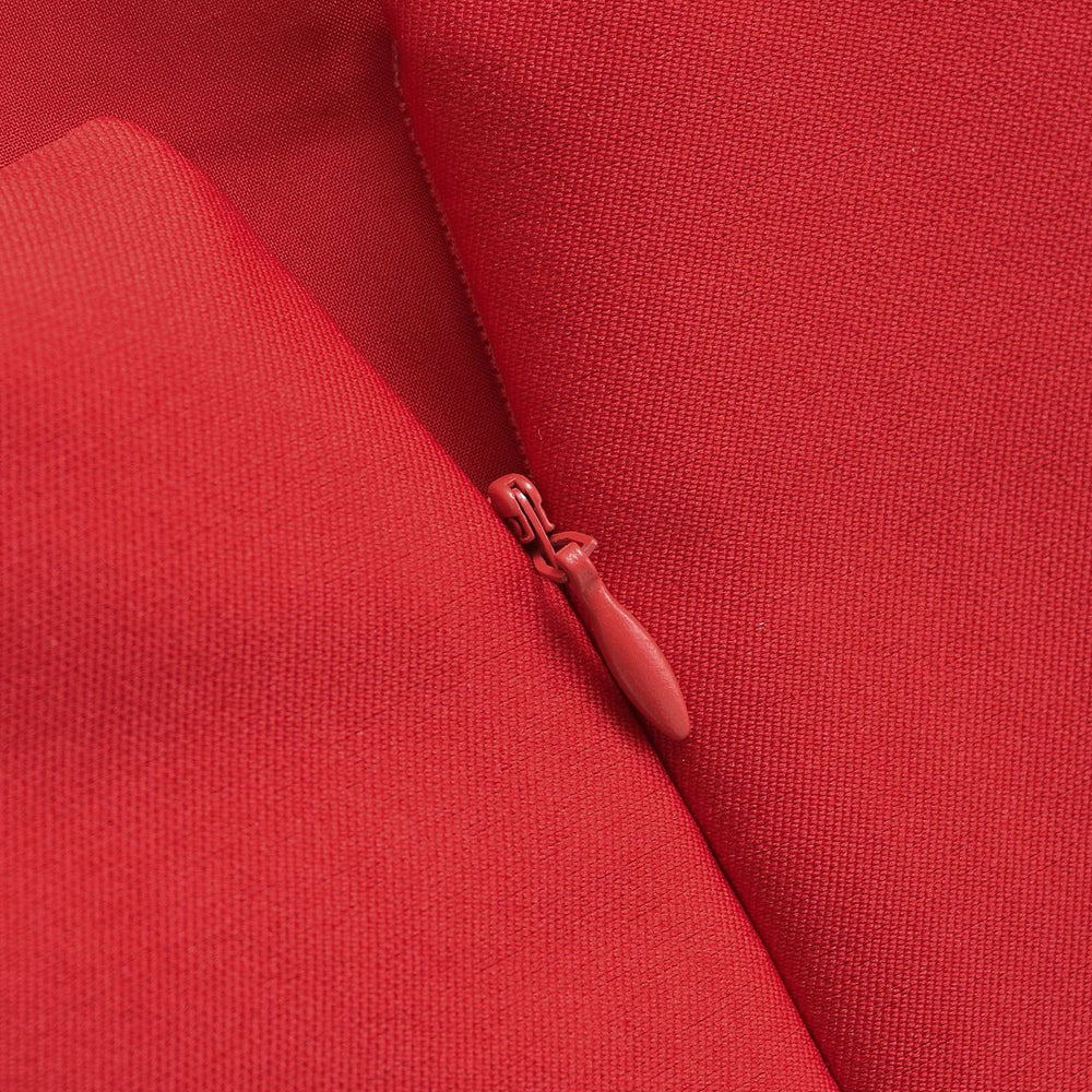 
                      
                        Square Neck Red Pleated A-line Short Dress
                      
                    