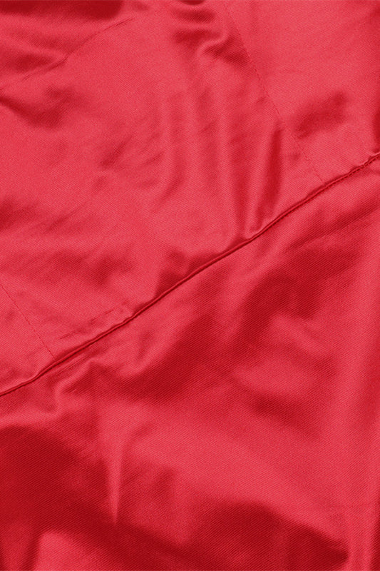 
                      
                        Square Neck Red Ruffled Hem A-line Long Dress
                      
                    