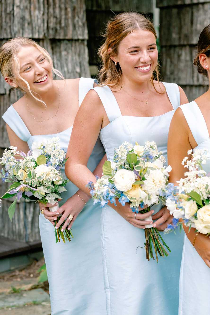 Square Neack Dusty Sage Sheath Bridesmaid Dress