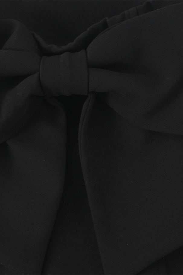 
                      
                        Strapless Black Back Bow A-line Short Dress
                      
                    