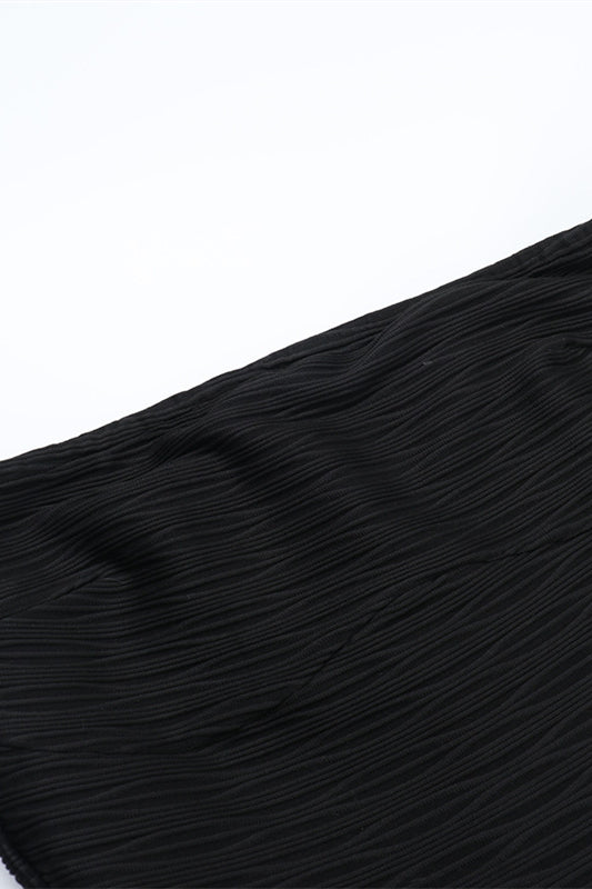 
                      
                        Strapless Black Pleated Bodice Bubble Dress
                      
                    