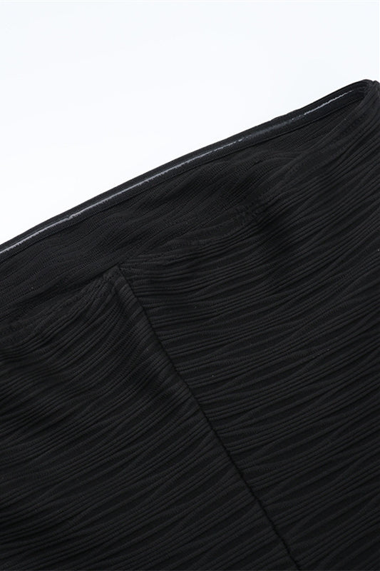 
                      
                        Strapless Black Pleated Bodice Bubble Dress
                      
                    