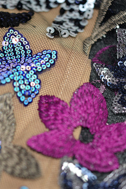 
                      
                        Strapless Black Sequin Appliques Column Long Dress
                      
                    