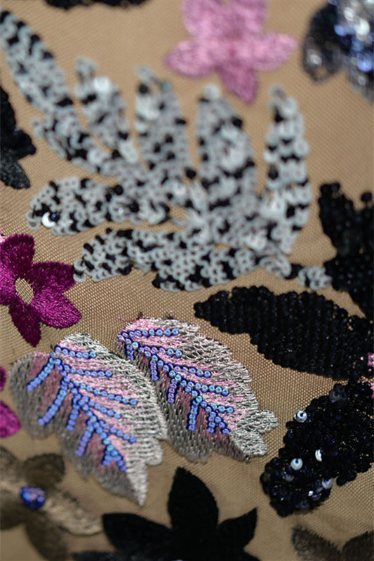 
                      
                        Strapless Black Sequin Appliques Column Long Dress
                      
                    