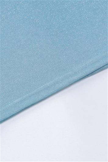 
                      
                        Strapless Blue Sparkle Sheath Long Dress
                      
                    