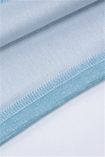 
                      
                        Strapless Blue Sparkle Sheath Long Dress
                      
                    