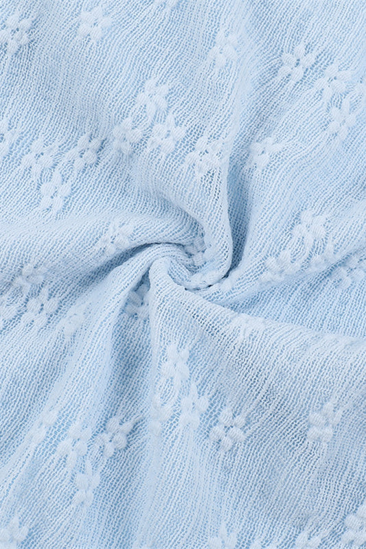
                      
                        Strapless Blue Tie Front Ruffled Short Dress
                      
                    
