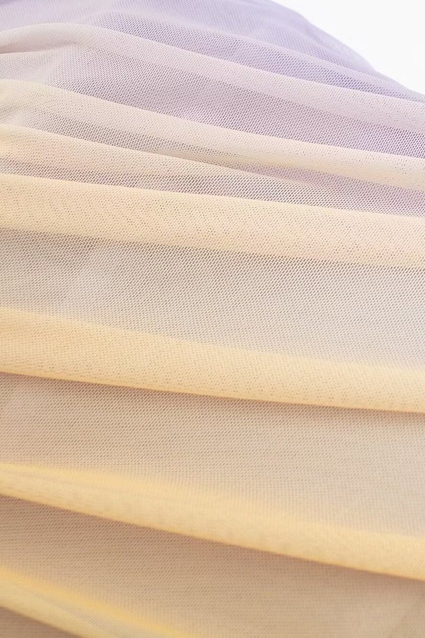 Strapless Gradient Color Ruched Bodycon Short Dress