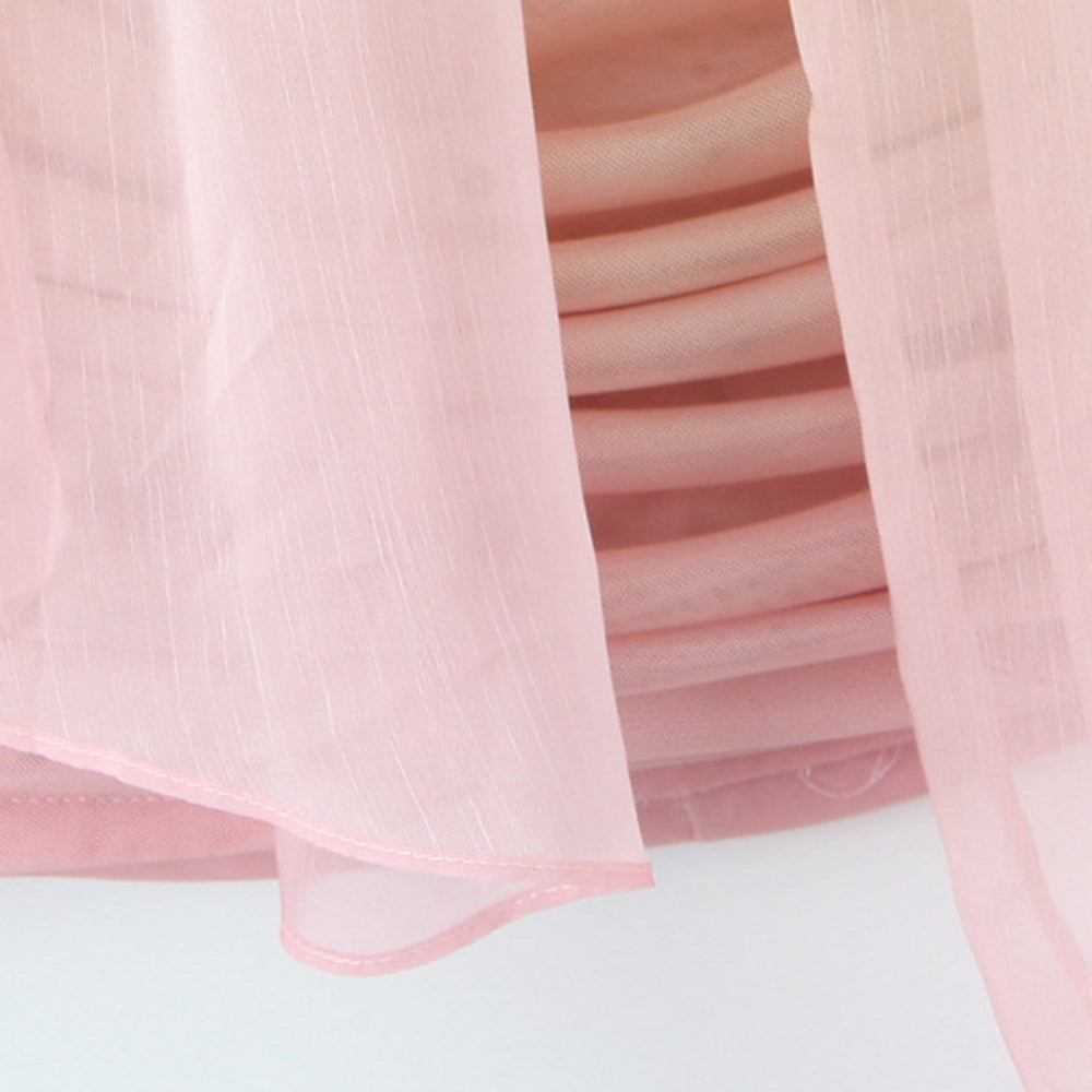 
                      
                        Strapless Gradient Ruched Short Dress with Scarf
                      
                    