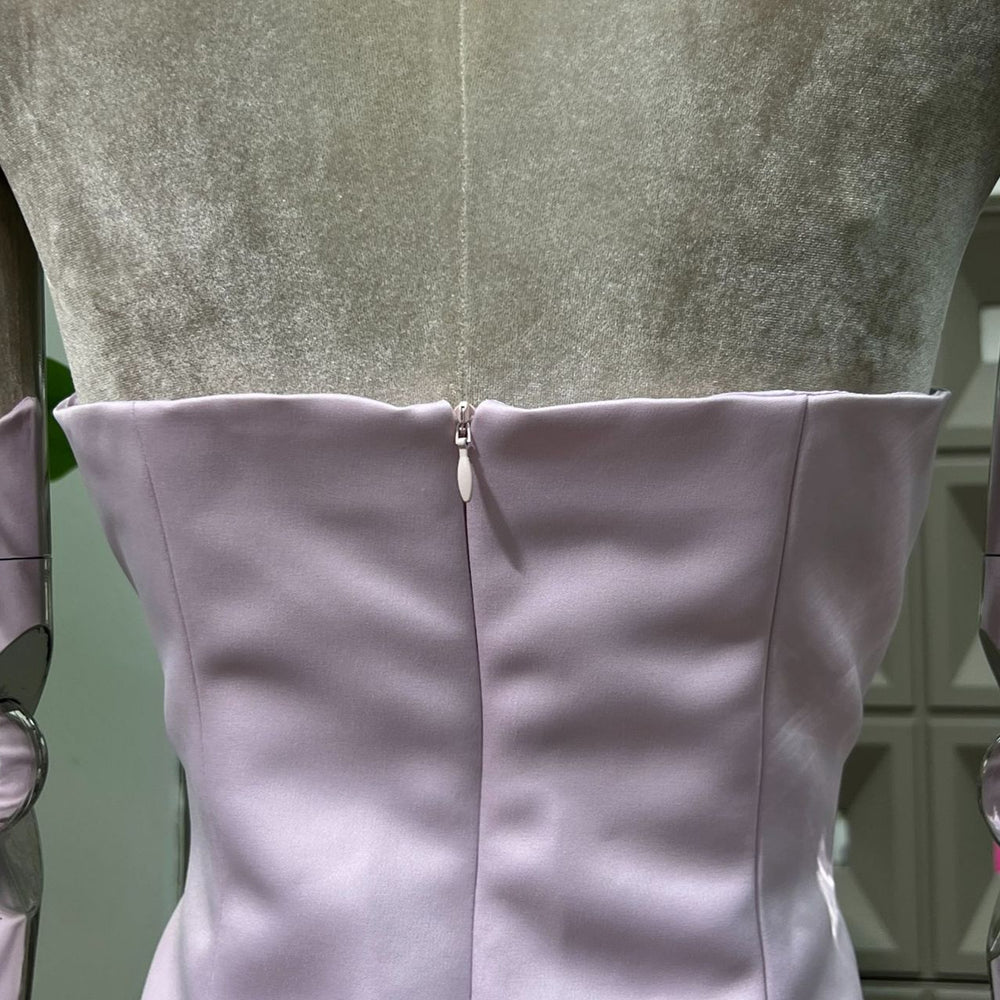 
                      
                        Strapless Lilac High Waist A-line Short Dress
                      
                    