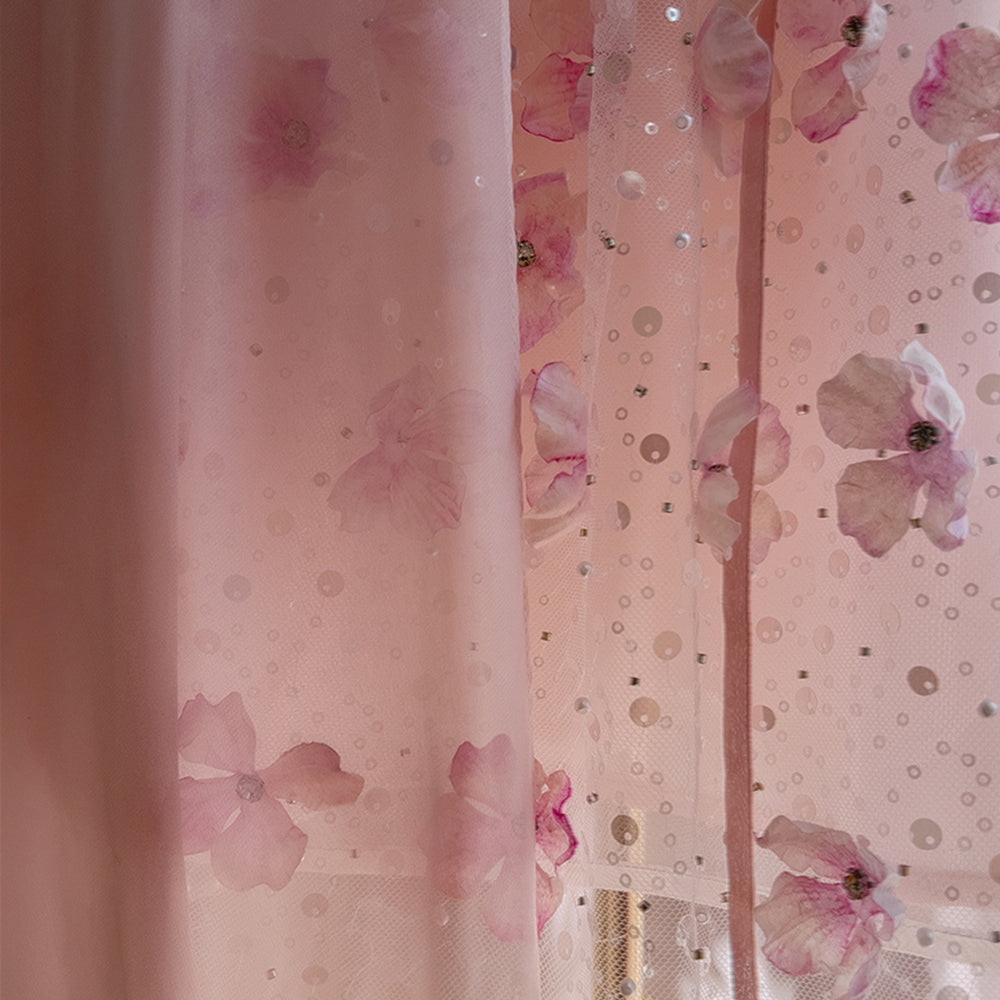 
                      
                        Strapless Pink 3D Floral Tulle Short Dress
                      
                    