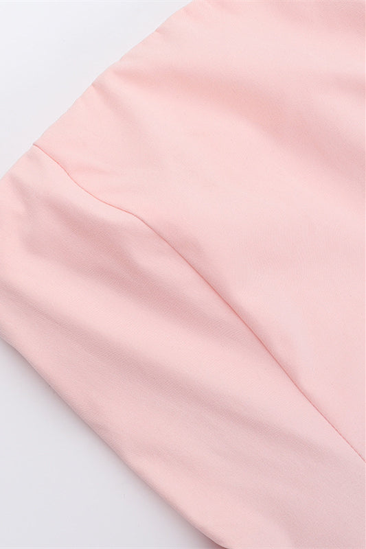 
                      
                        Strapless Pink A-line Bubble Short Dress
                      
                    