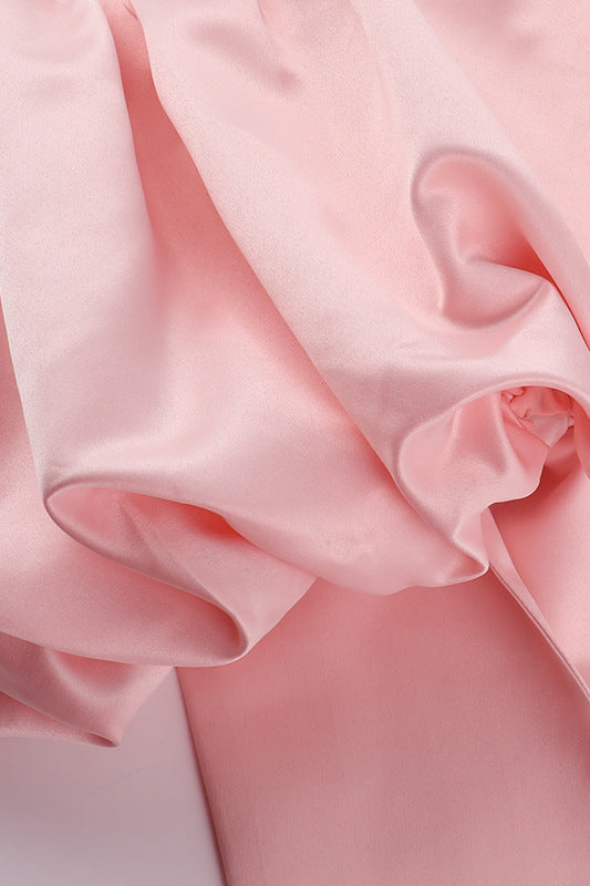 
                      
                        Strapless Pink Back Bow A-line Bud Dress
                      
                    