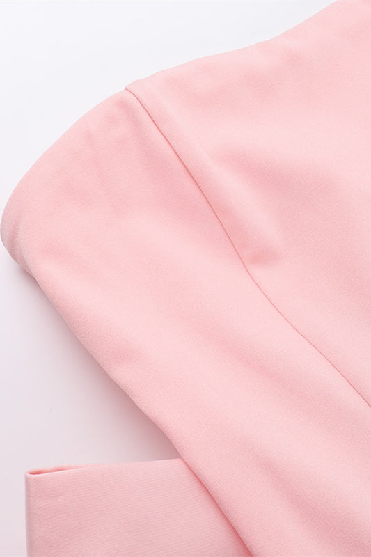 
                      
                        Strapless Pink Back Bow A-line Bud Dress
                      
                    