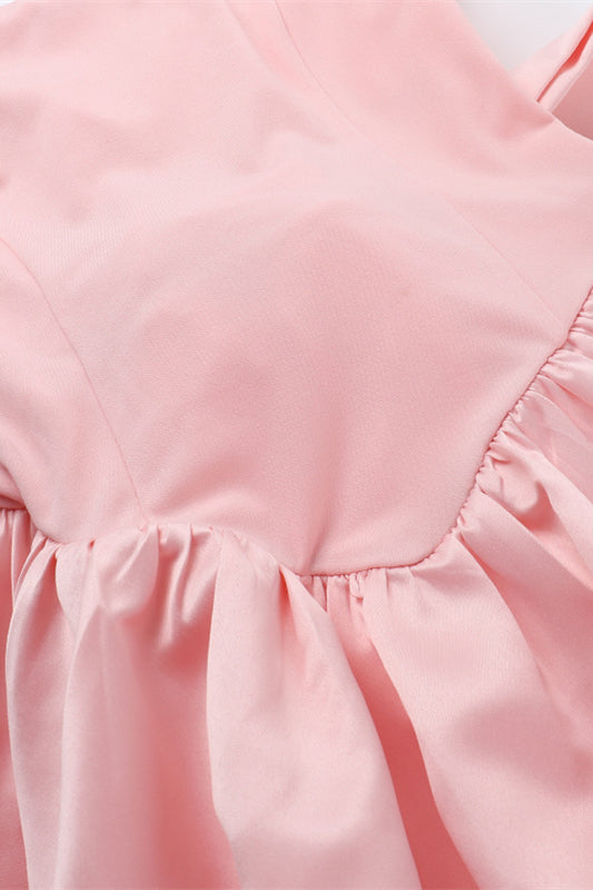 
                      
                        Strapless Pink Back Bow A-line Bud Dress
                      
                    