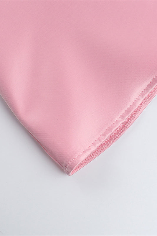 
                      
                        Strapless Pink Back Bow A-line Short Dress
                      
                    