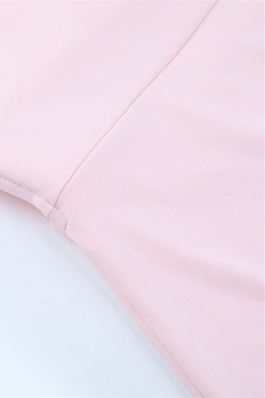
                      
                        Strapless Pink Backless Bodycon Short Dress
                      
                    