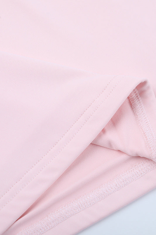 
                      
                        Strapless Pink Backless Bodycon Short Dress
                      
                    