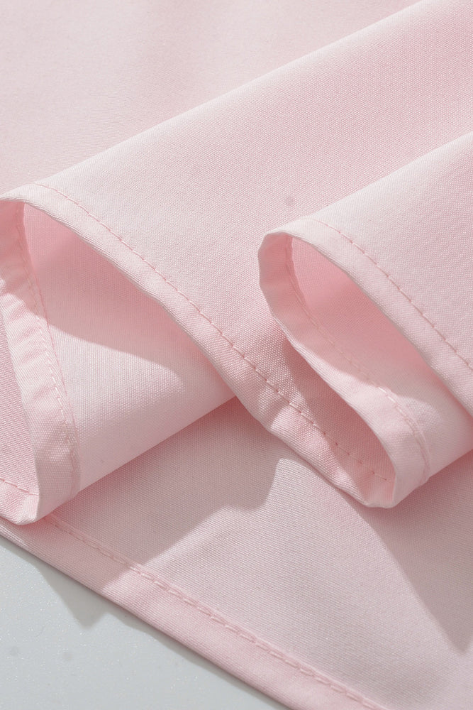 
                      
                        Strapless Pink Ruched A-line Long Dress with Slit
                      
                    