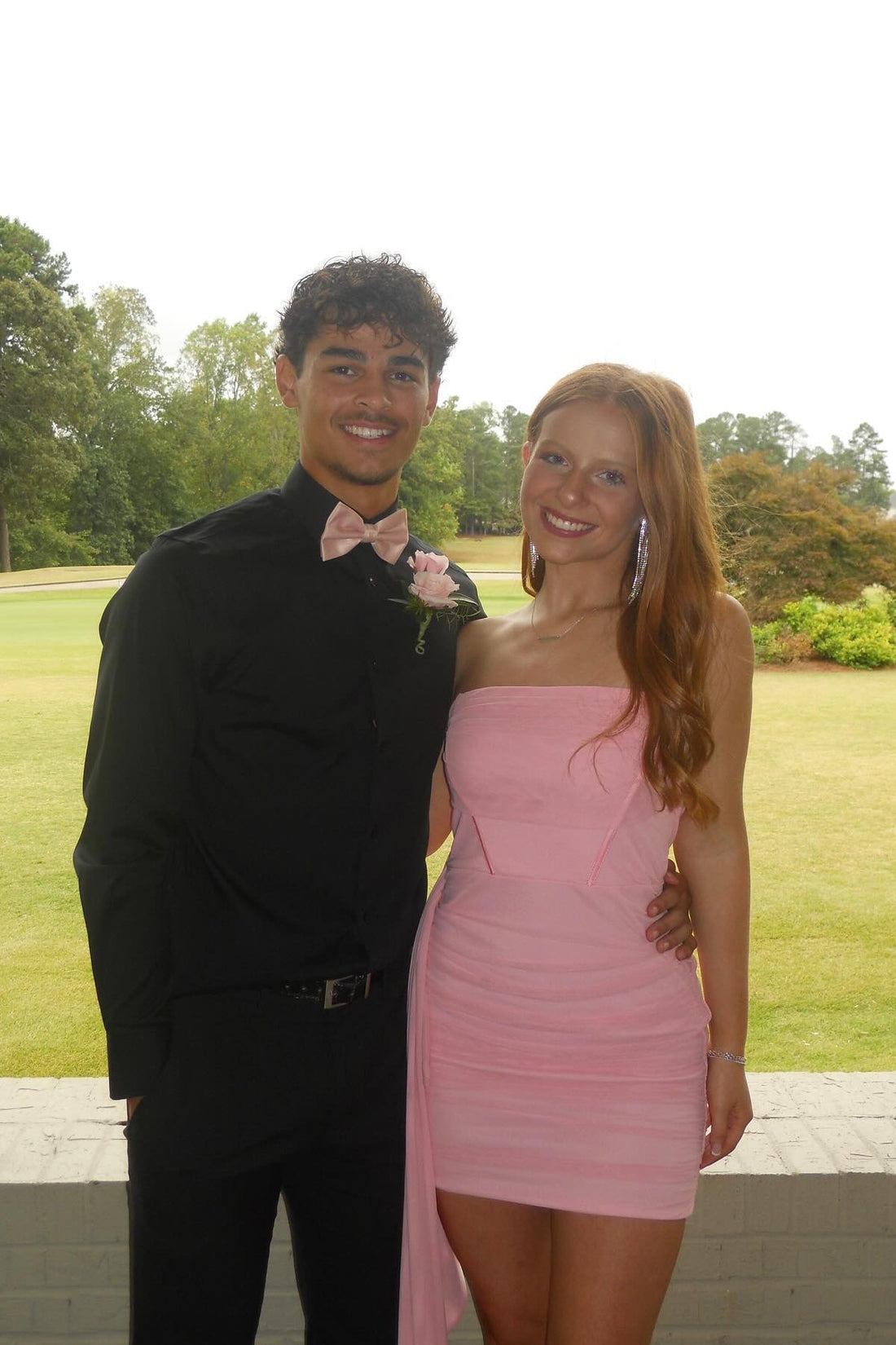 Pink Strapless Dress