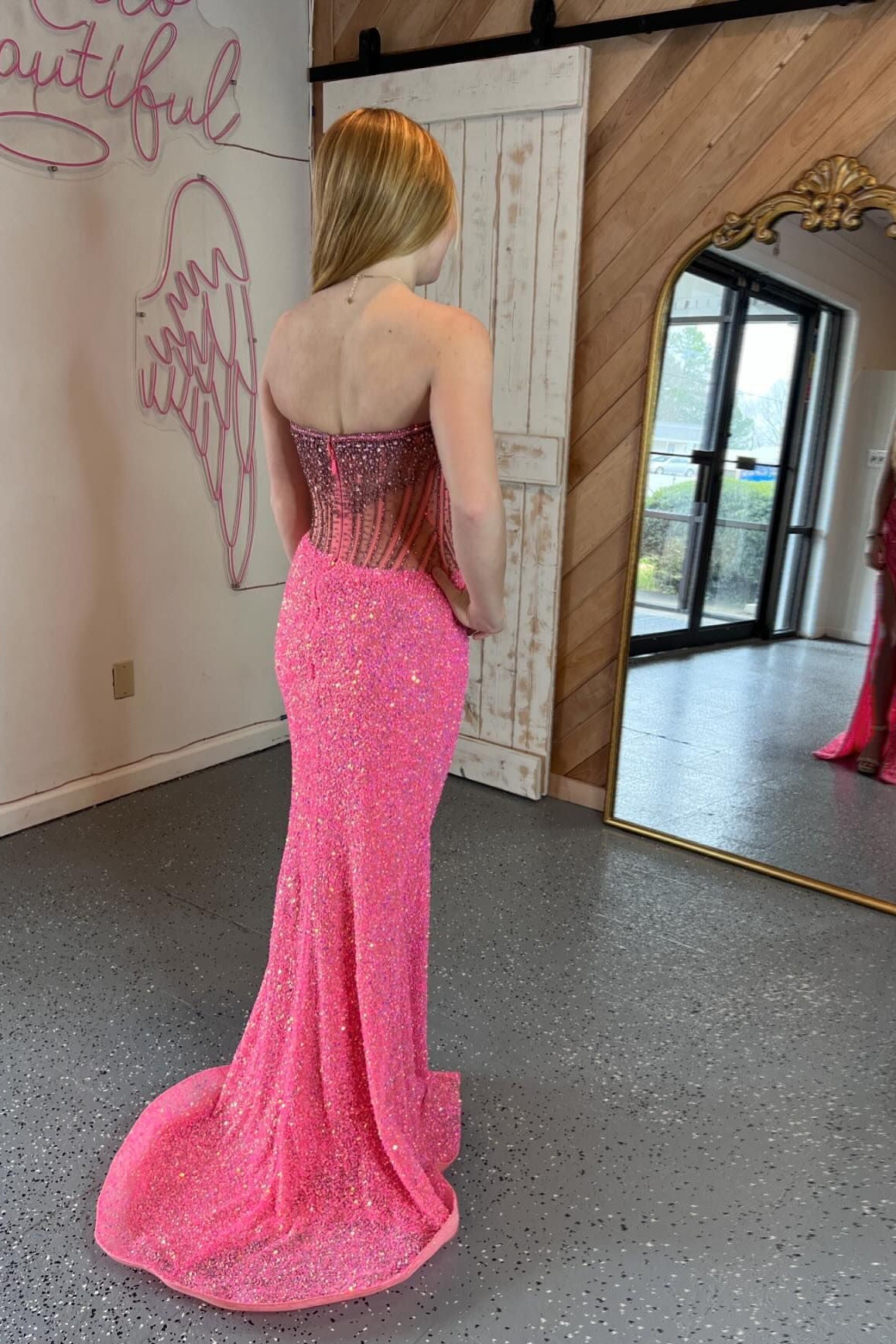 Pink Sequin Dress Long Hot Pink Sequin Dress Long Sale Iridescent Pink Sequin Strapless Pink Sequin Dress Long Hot Pink Sequin Dress Long Sale Iridescent Pink Sequin Strapless