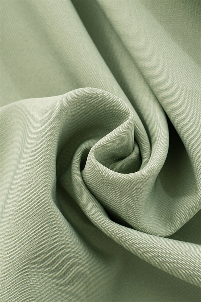 
                      
                        Strapless Sage Green Ruched Short Dress with Cut-out
                      
                    