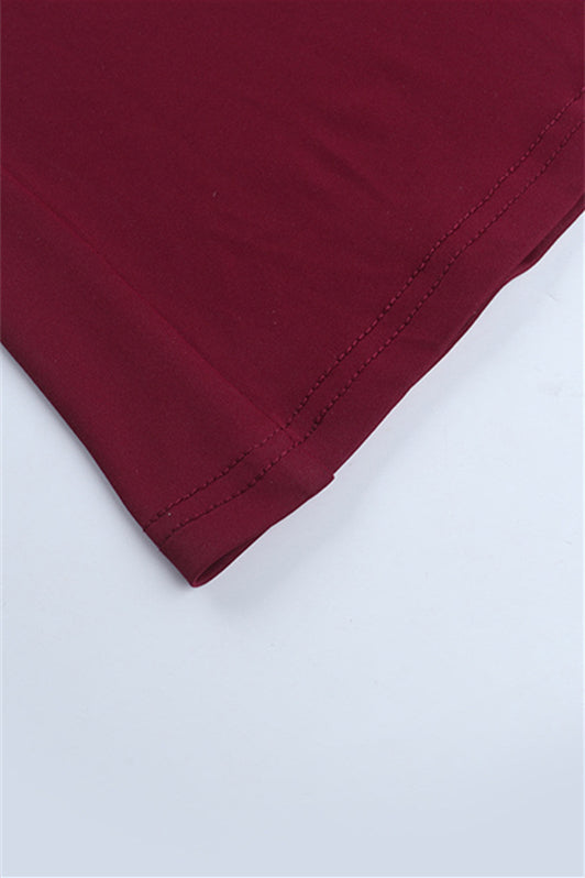 
                      
                        Strapless Wine Red Twist Fitted Long Dress
                      
                    