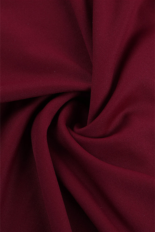 
                      
                        Strapless Wine Red Twist Fitted Long Dress
                      
                    