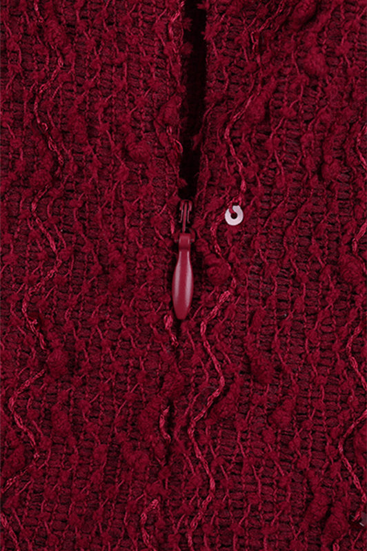 
                      
                        Strapless Wine Red Twist Fitted Long Dress
                      
                    