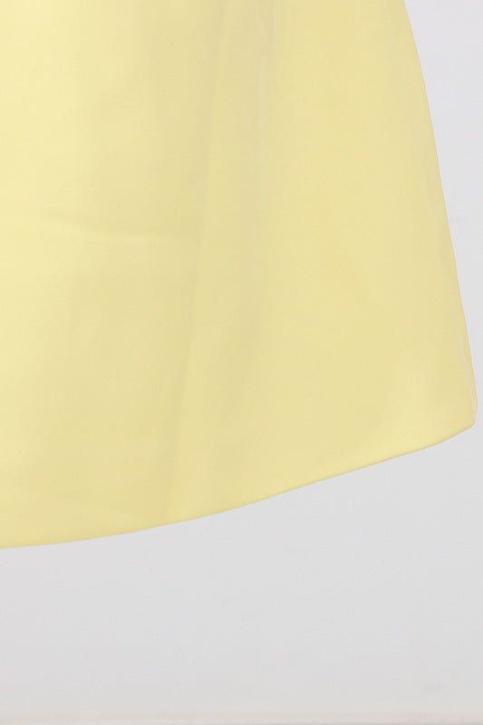 
                      
                        Strapless Yellow 3D Floral A-line Short Dress
                      
                    
