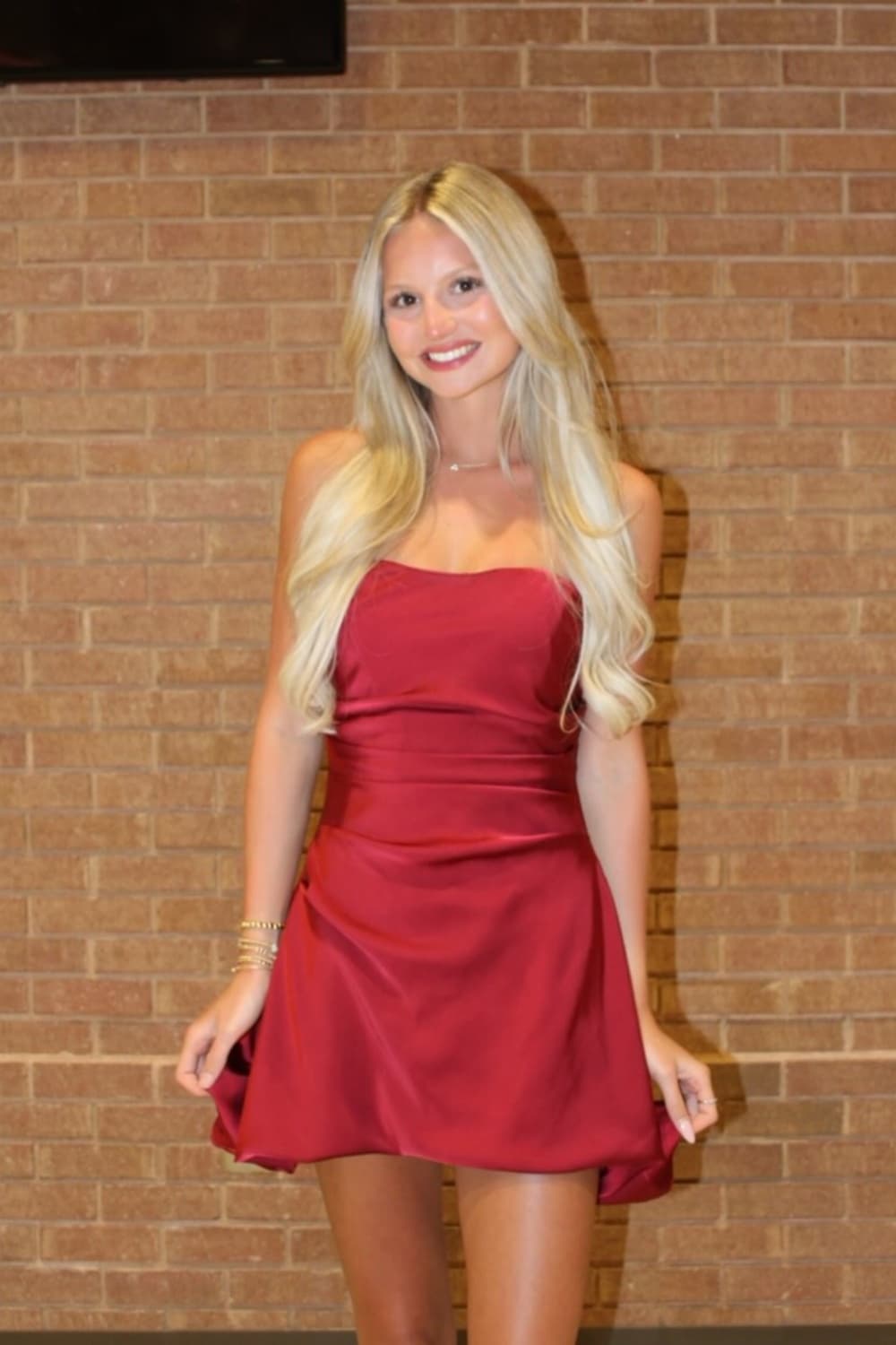 Strapless Aqua Irregular Hem Sheath Short Dress
