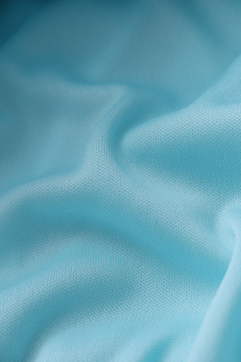 Strapless Blue Floral Beaded Ruched Mini Dress