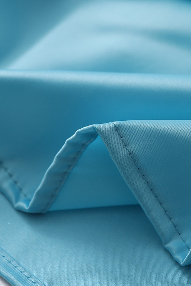 
                      
                        Strapless Blue Floral Beaded Ruched Mini Dress
                      
                    